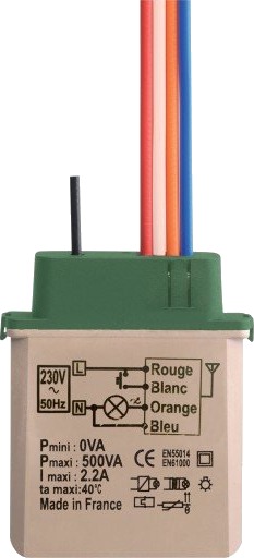 Yokis Trådløs Og Kablet Elektronisk Dimmer MTV500ERP Innfelt Yokis Trådløs Og Kablet Elektronisk Dimmer MTV500ERP Innfelt
