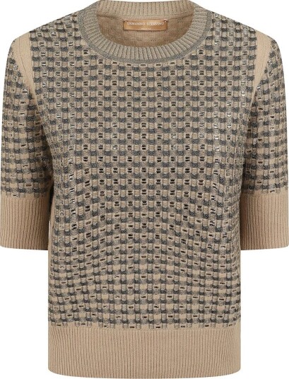 Ermanno Scervino Dame Strikkevarer Beige M,
