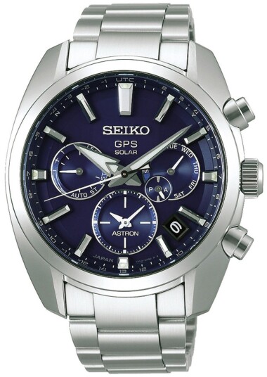 Seiko Herreklokke SSH019J1 Astron Blå/Stål Ø42.7 mm