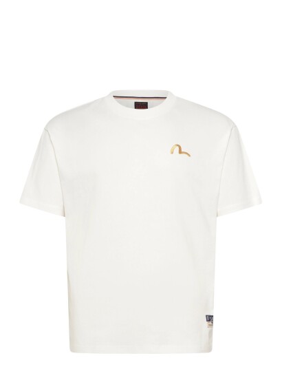 Evisu Seagull Emb. Ss Tee   Cream   XL