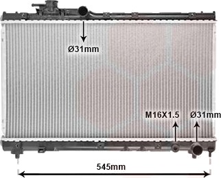 VAN WEZEL 53002200 Radiator motorkjøling