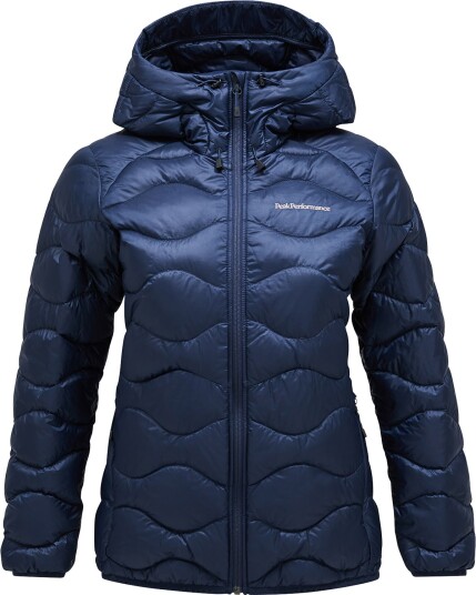 Peak Performance Helium Down Hood Jacket Dame Blue Shadow M Peak Performance Helium Down Hood Jacket Dame Blue Shadow M