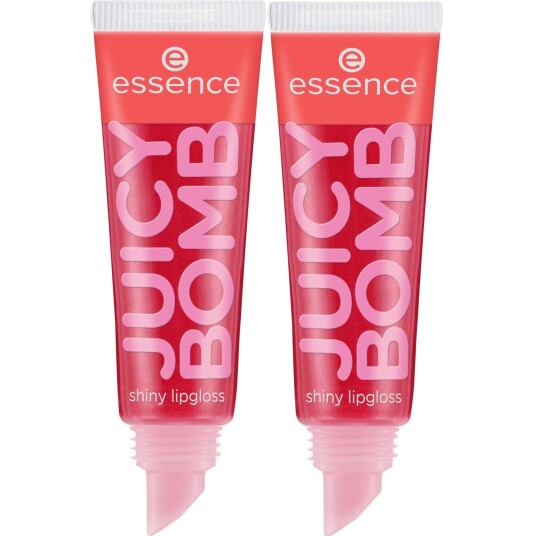 essence Juicy Bomb Shiny Lipgloss 104 Poppin" Pomegranate 10 ml x 2 essence Juicy Bomb Shiny Lipgloss 104 Poppin" Pomegranate 10 ml x 2