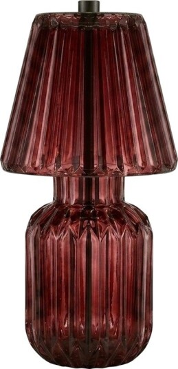 PRISMA bordlampe merlot glass batteri