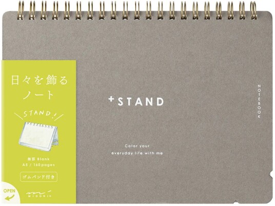 Midori Plus Stand Notebook A5 Cross Grid