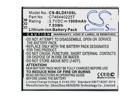 Blu Studio 5.5 batteri (1900 mAh 3.7 V)