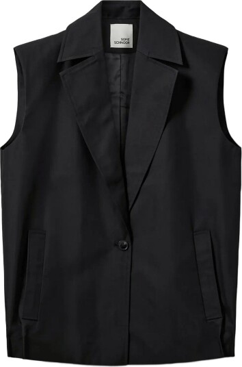 Sofie Schnoor Laneasw Pleated Hem Vest   Black   38