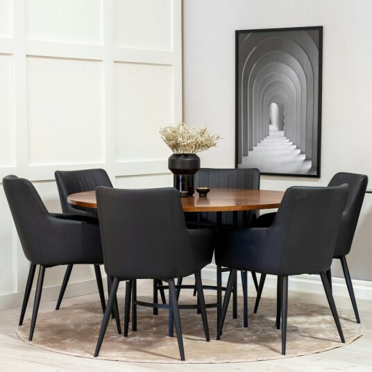 Venture Home Spisegruppe Venture Home Copenhagen med 6stk Comfort Stoler GR23961