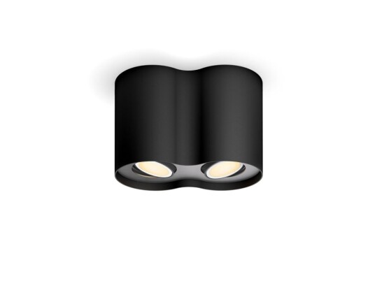 Philips Hue Pillar dobbelt spotlys 2x4,2W GU10 sort