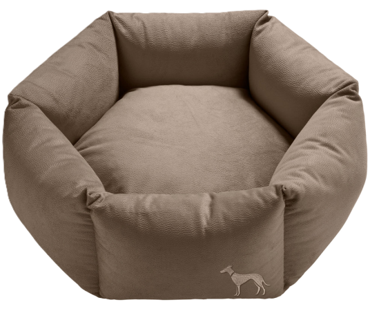 Hunter Merida Hexagon Sofahundeseng 110 cm Polyester Taupe Hunter Merida Hexagon Sofahundeseng 110 cm Polyester Taupe