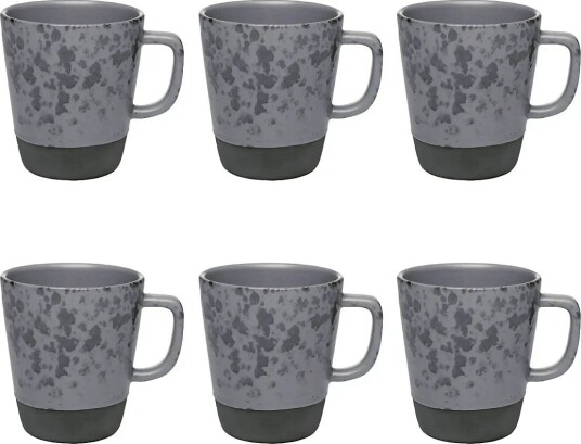Aida Raw Nordic Grey Mug W Handle 6 Stk 30 Cl Grey Aida Raw Nordic Grey Mug W Handle 6 Stk 30 Cl Grey