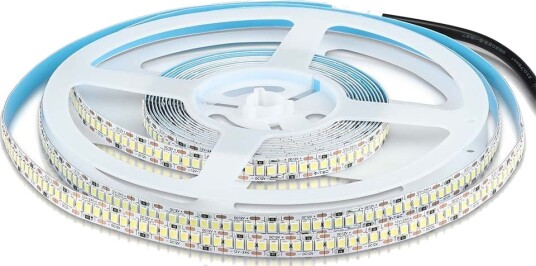 240 LED Strip Lys 20W/m 6000K Høy Lumen IP20 5m/rull Kulør : Kald