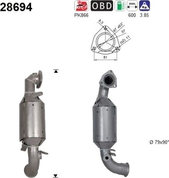 Katalysator AS 28694