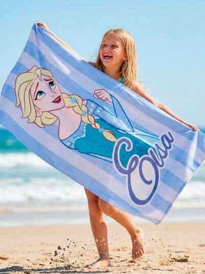 Disney Frozen Strandhåndkle Lyseblå