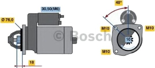 BOSCH 0 986 022 631 Starter BOSCH 0 986 022 631 Starter