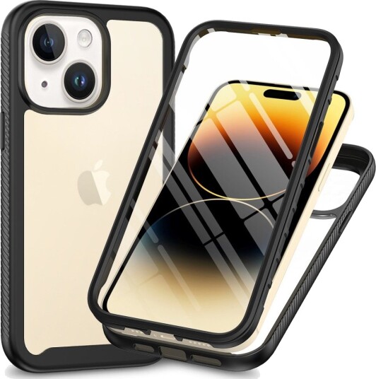 Trolsk Mobildeksel Heldøkkende med Skjermbeskytter (iPhone 15 Plus)