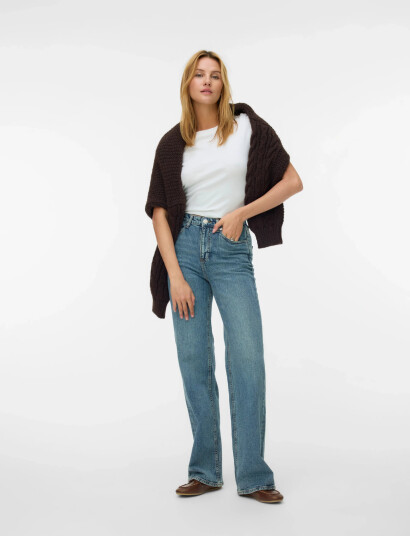 Vero Moda Vmtessa Hr Wide Jeans Ra394 Ga Noos - Blue - 25 x 32