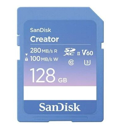 SanDisk Creator SD   280MB/s   128GB