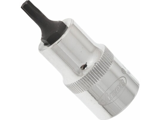 Vigor V2152 1/2" Stikkontakt med T25 Hoder, 5,5 Cm Håndverktøy