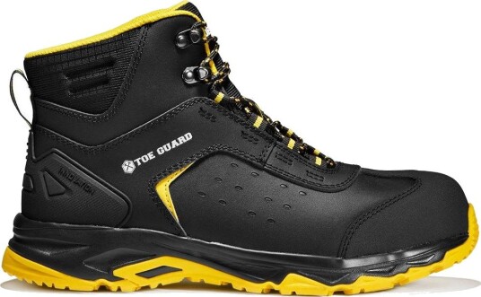 Toe Guard Vernestøvel Wild Mid Svart/Gul, S3, Glassfiberhette 48