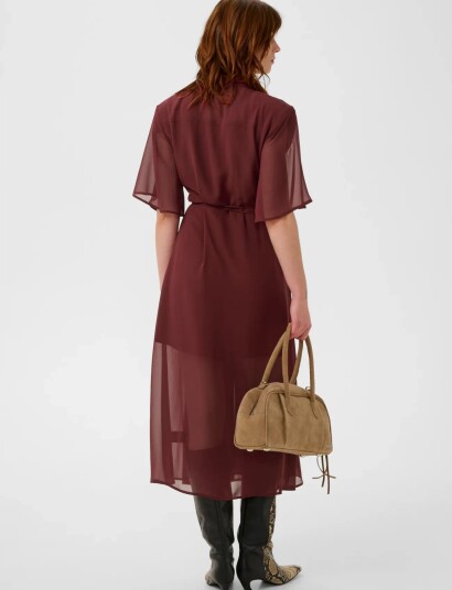 Gestuz Gzdorah Wrap Dress   Burgundy   40