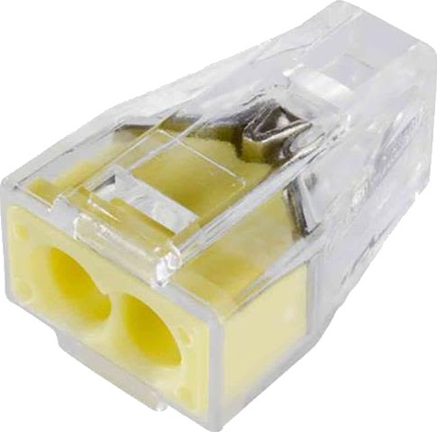 WAGO Innstikksklemme 773-102 2x2.5 mm² 24A 100STK WAGO Innstikksklemme 773-102 2x2.5 mm² 24A 100STK