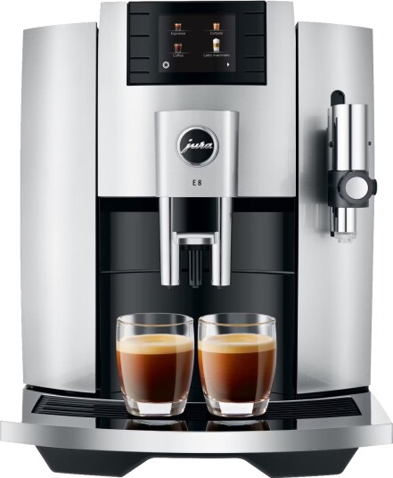 Jura E8 kaffemaskin JUR15336 (moonlight silver) Jura E8 kaffemaskin JUR15336 (moonlight silver)