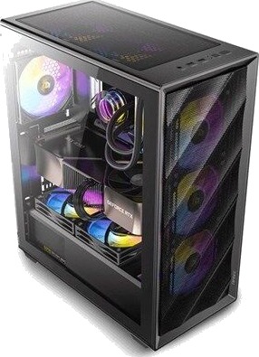 Antec AX85 ARGB mid tower ATX Kabinett Tower Svart