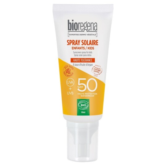 Bioregena Solkrem SPF 50 til Barn 90 ml - Hypoallergen, Vannbestandig, Økologisk