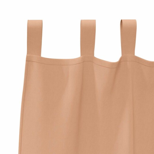  Gardiner med gardiner 2 pcs Lysebrun Polyester