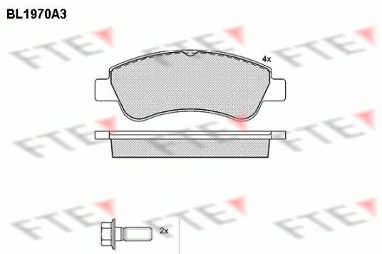 Bremseklosser FTE 9010554 Bremseklosser FTE 9010554