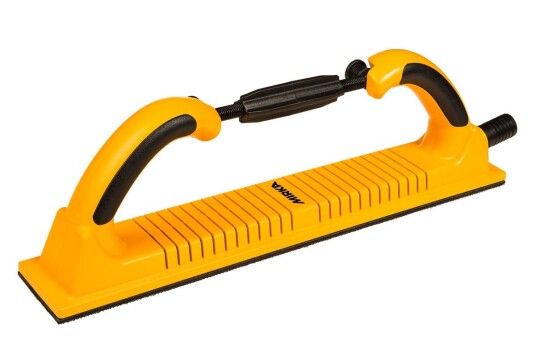 Mirka Håndslipestøtte 70x400mm Grip 53H Gul Fleksibel Mirka Håndslipestøtte 70x400mm Grip 53H Gul Fleksibel