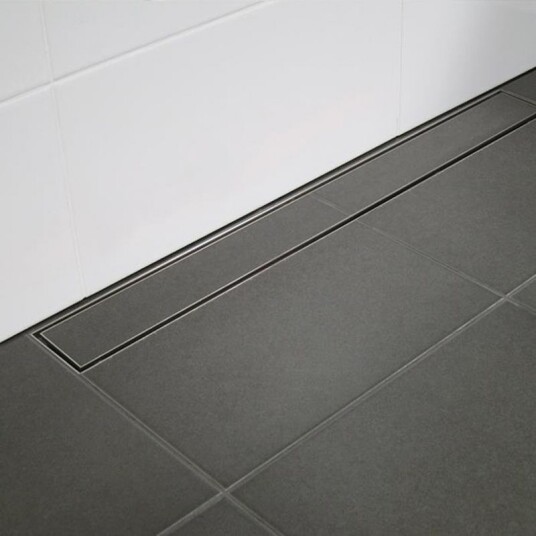 Purus Line Tile Sluk Med Sideutløp Ø75