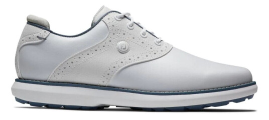 Footjoy Traditions Spikeless Golfsko Dame Hvit/blå/grå 40