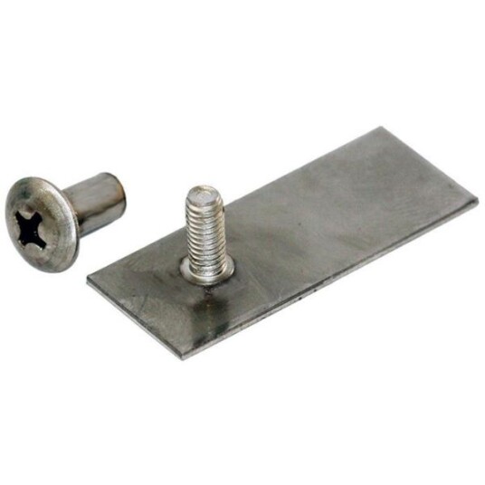 Design4Bath TBD-0101 Limplate til enkel rørklammer 10-pk Installasjon