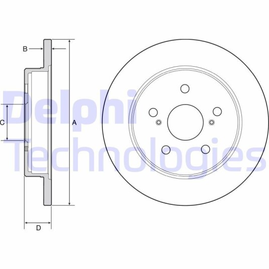Bremseskive DELPHI BG4928C Bremseskive DELPHI BG4928C