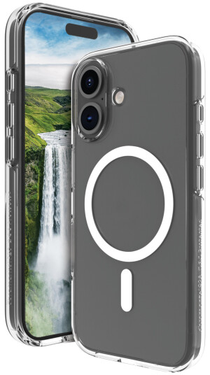 Dbramante1928 Iceland Ultra D3O Deksel til iPhone 16 Plus – Gjennomsiktig, Ultravanntett, Resirkulerbar med MagSafe