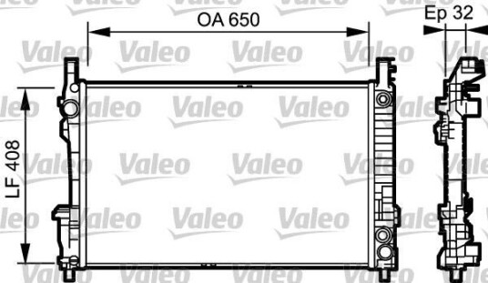 Radiator VALEO 734379