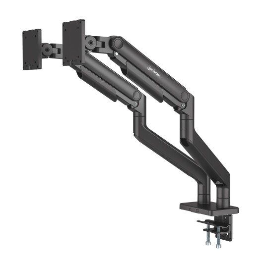 MANHATTAN Tischhalterung mit mech. Feder  2 Monitore 17-45"