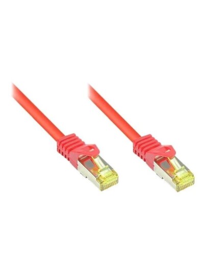 Rj45 Patchkabel Med Cat.7 Råkabel Og Låsebeskyttelse (Rns®) S/Ftp Pimf Halogenfri 600Mhz Ofc Rød 1,5M Good Connections® (8070R-015R)