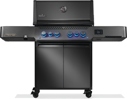Prestige 500 Connected Phantom - svart gassgrill med infrarød sidebrenner Prestige 500 Connected Phantom - svart gassgrill med infrarød sidebrenner