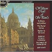 MediaTronixs William Croft : Te Deum, Burial Service (Scott, the Parley of Instruments) CD Pre-Owned