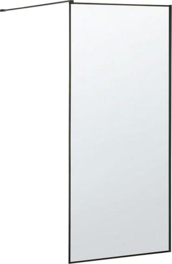Waspam Dusjskjerm 90x190 cm - Herdet Glass/Svart