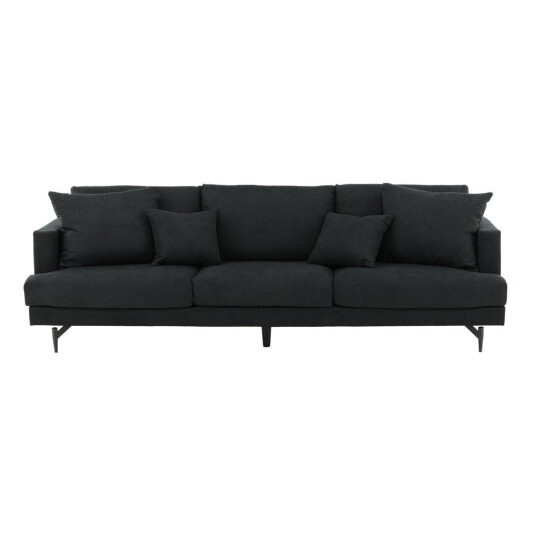 Venture Home Sofia sofa 3 seter velour svart. 1733533-04-55 1666907-04-0