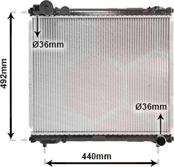 VAN WEZEL 52002065 Radiator motorkjøling