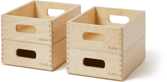 Flexa Play oppbevaringsboks 2 pakk Tall Flexa Play oppbevaringsboks 2 pakk Tall