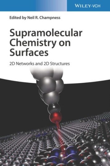 Supramolecular Chemistry on Surfaces 2D Networks and 2D Structures