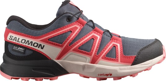 Salomon Junior Speedcross Waterproof Grisaille/Hushed Violet/Rouge Red Grisaille / Hushed Violet / Rouge Red 33