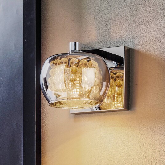 Schuller Valencia LED-vegglampe Arian, Krom / sølv, Stue / spisestue, Metall, Moderne