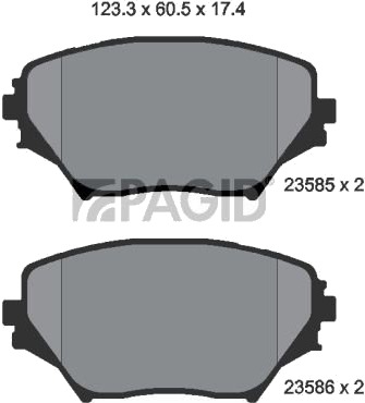 PAGID T1281N Bremseklosser PAGID T1281N Bremseklosser